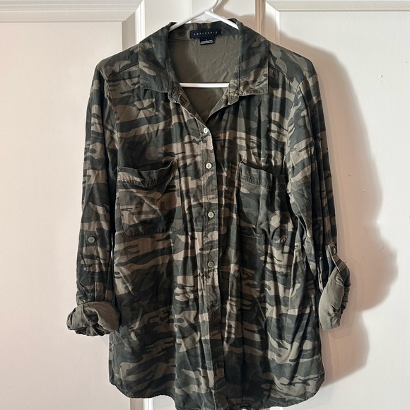 Sanctuary camo button up - Picture 1 of 3